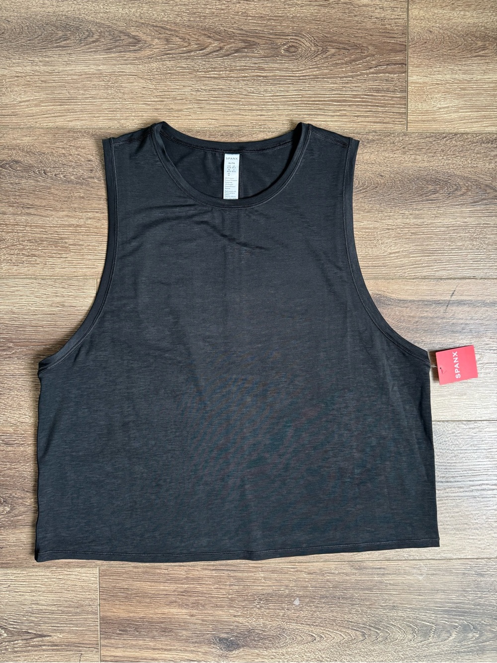 ⭐️NWT⭐️ Spanx Go Lightly Cropped Sleeveless Tank, 50221R, Black